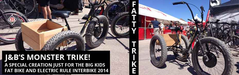 Fat Electric Trike from Sun and E-BikeKit™ at Interbike 2014 Fat Electric Trike w/E-BikeKit at Interbike