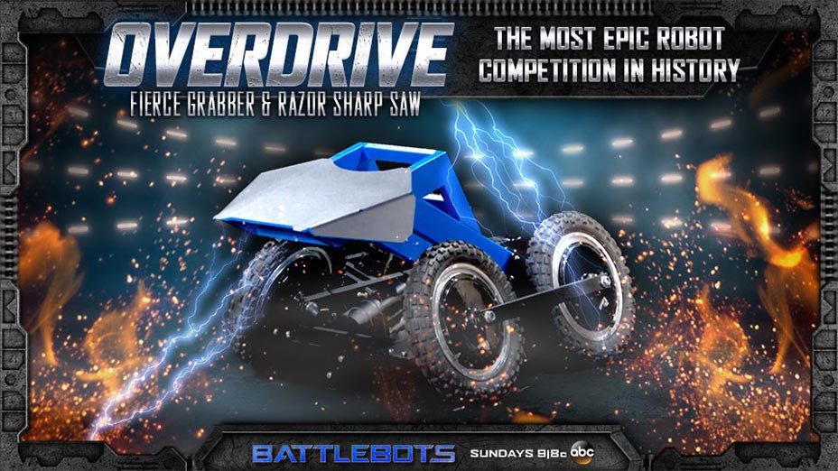 BattleBot Uses Electric Bike Technologies Hub Motors! OverDrive, the most epic robot competition in history