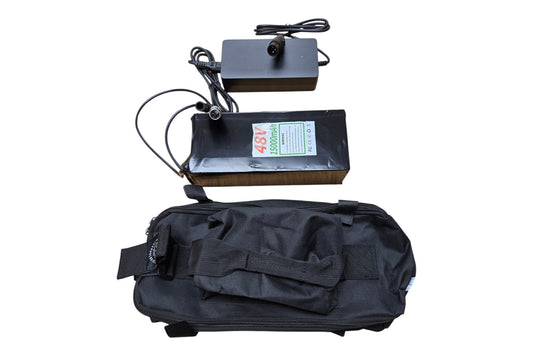 48V 15Ah PVC Battery Pack – Optional Charger & Bag