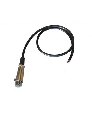 18" length female XLR plug wiring harness