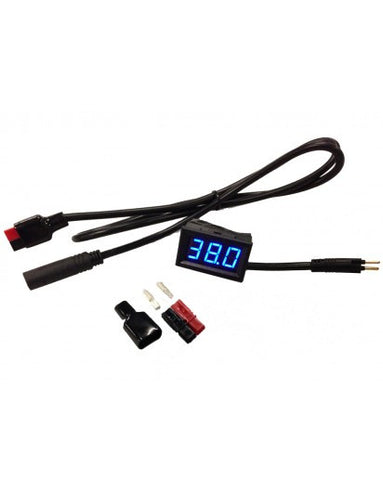 LED voltmeter with an e-bikekit 2-prong connector