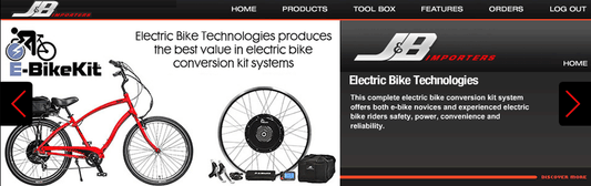 J&B offers E-BikeKit Conversion Systems