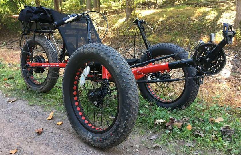 E-BikeKit Converts a Sun Seeker Fat-Tad Recumbent Trike