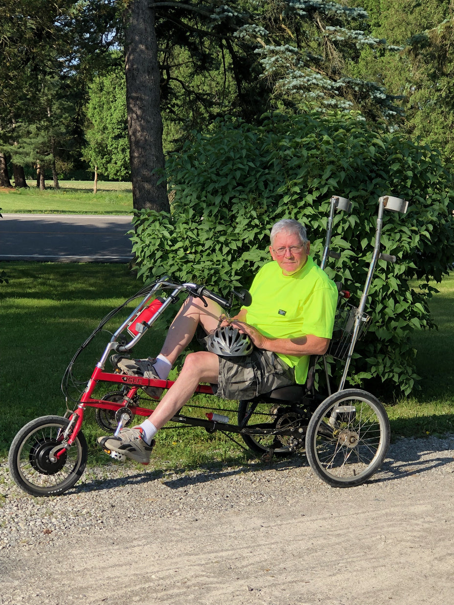 recumbent bike electric motor kit