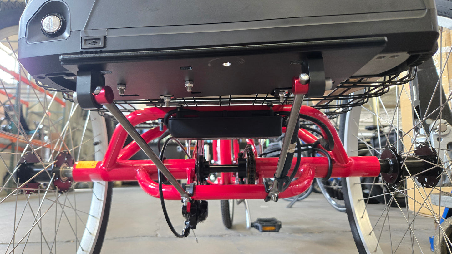 E-BikeKit Upright Trike Battery Mounting Hardware Set