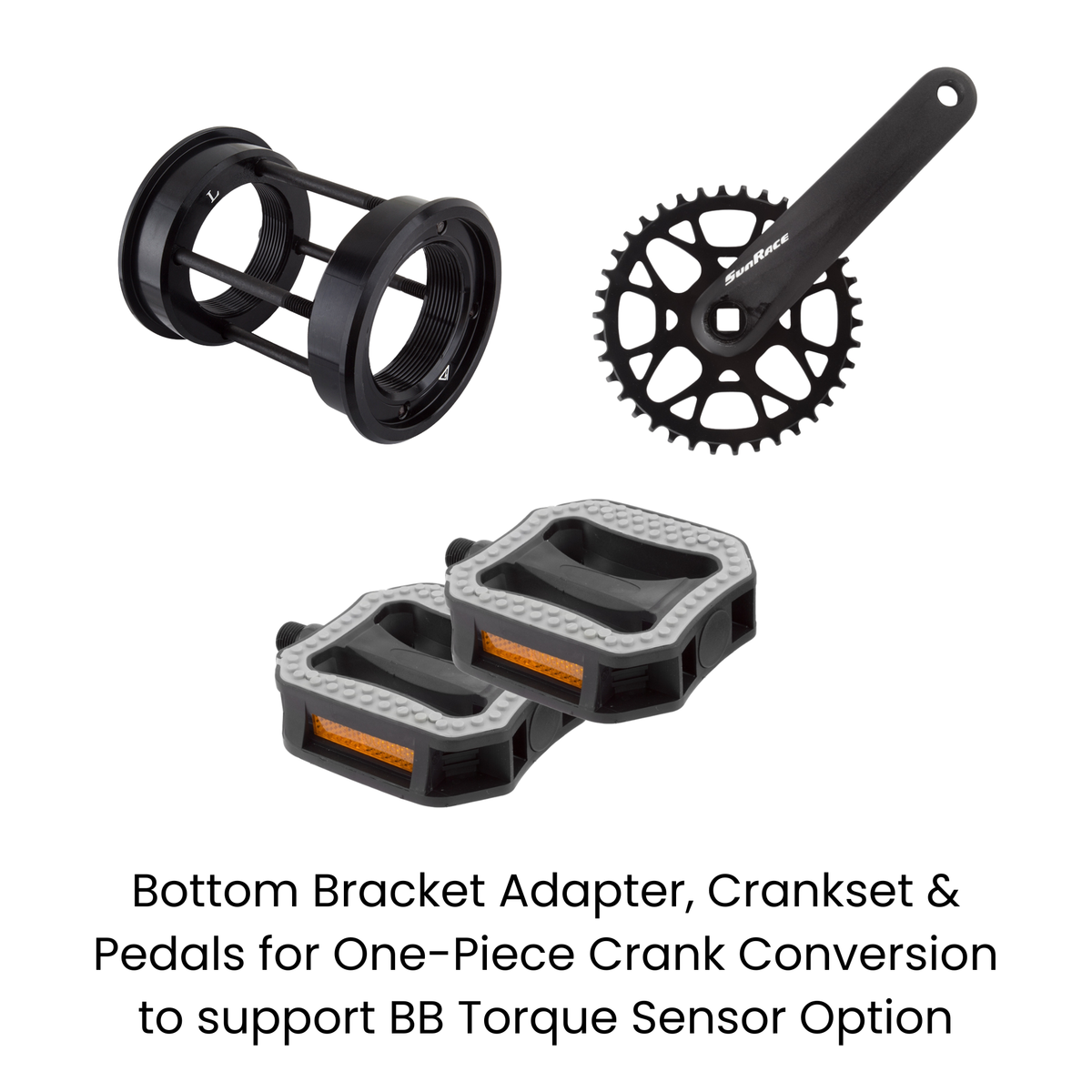 E-BikeKit SINET bottom bracket adapter set for trike conversion