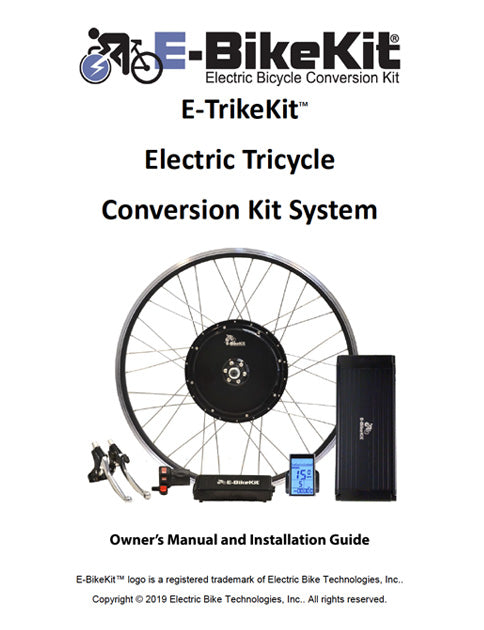 2017 E-TrikeKit Owners Manual