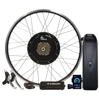 Heavy Duty Rear E Bike Conversion Kit w 48v Lithium Battery
